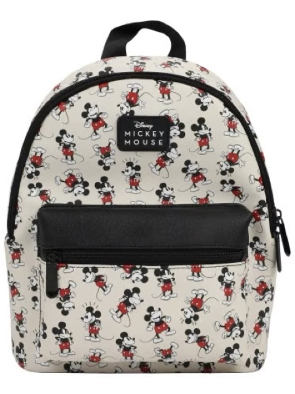 Disney Mickey Mouse Backpack - Cream, Black & Red